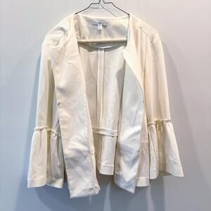 Vintage X Large White ROZ & ALI Peplum Blazer